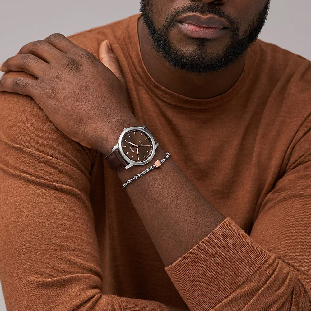 Fossil Men's GMT Rose Gold Tone Stainless Steel Bracelet Watch | Dillard's